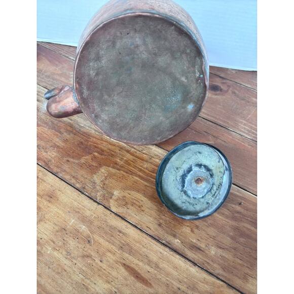 Antique  Copper Gooseneck Tea Kettle Pot - Picture 4 of 10